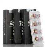Four Black Boxes of Uwell Vape Coils with a Blister Pack of Four Coils on the Right - Australia E-cigarette Store