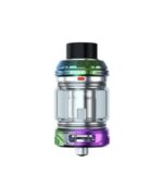 Rainbow-colored Freemax Vape Tankatomizer with Glass Reservoir and Black Mouthpiece Showing Metallic Purplegreen Accents - Australia E-cigarette Store