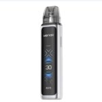 Wenax Pod-style Vape with a Vertical Digital Display on a White Body and Translucent Mouthpiece - Australia E-cigarette Store