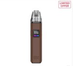 Brown Vape Pen with a Clear Replaceable Mouthpiece and Small Digital Display on the Front limited Offer Badge Top-right - Australia E-cigarette Store