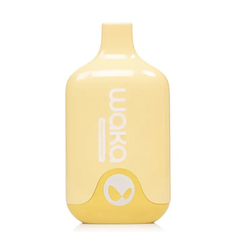 Bright Yellow Reusable Water Bottle with a White Logo at the Bottom and Brand Name Printed Vertically Along the Side - Australia E-cigarette Store
