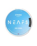 Circular Blue Nicotine Pouch Lid with neafs Branding Says tobacco Free and nicotine Pouches Along the Edge ice Cool Below the Logo - Australia E-cigarette Store