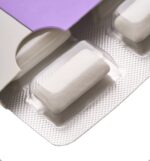 White Rectangular Tablet in a Clear Blister Pack on a Perforated Backing - Australia E-cigarette Store