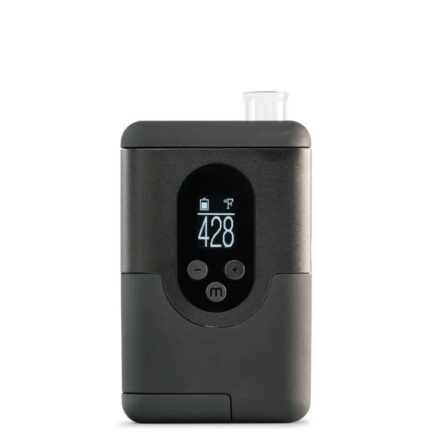 Portable nebulizer/respiratory device with a digital display showing 428 and control buttons