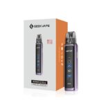 Wenax Q Ultra Vape Device with Purple Body Next to Its Gray-and-orange Box Product Branding Visible on the Box and Device - Australia E-cigarette Store