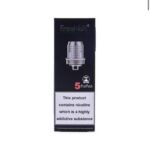 Vertical Black Vape Coil Box Showing a Metal Coil Image 5 Pcspack Text and a Nicotine Warning this Product Contains Nicotine Which is a Highly Addictive Substance - Australia E-cigarette Store