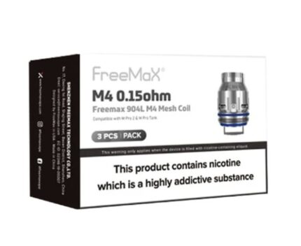 Box of Freemax M4 015ohm Freemax 904l M4 Mesh Coil with Nicotine Warning - Australia E-cigarette Store