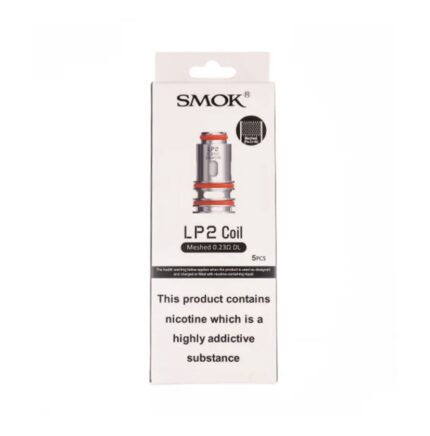 Smok Lp2 Coil Packaging with Coil Image and Nicotine Warning Label on White Box 5 Pcs - Australia E-cigarette Store