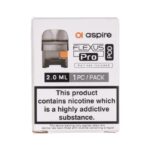 Packaging for Aspire Flexus Pro Pod Vape Showing 20 Ml Capacity and Nicotine Warning - Australia E-cigarette Store