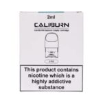 Caliburn 2ml Empty Cartridge Box with Nicotine Warning Label Saying This Product Contains Nicotine a Highly Addictive Substance - Australia E-cigarette Store