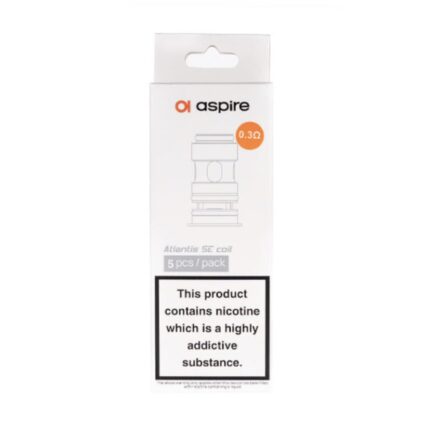 Aspire Atlantis Se Coil Package 03Ω 5 Coils Per Pack with Nicotine Warning on the Label - Australia E-cigarette Store