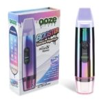 Iridescent Handheld Vape Device Beside Its Colorful Ooze Booster Box Designed for Home Use - Australia E-cigarette Store