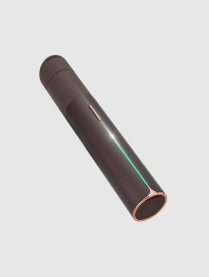 Brown Vape Pen with Rose-gold Ends and a Green Led Indicator on the Side - Australia E-cigarette Store