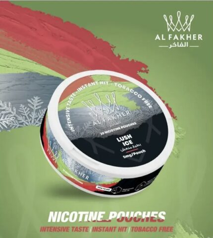 Al Fakher Lush Ice Nicotine Pouches 5 Mg Per Pouch Tobacco-free Intense Minty Flavor - Australia E-cigarette Store
