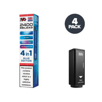 Blue Edition IVG 2400 Reload 4 in 1 Prefilled Pods