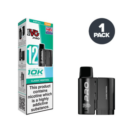 Classic Menthol IVG Pro 12 Refill Pack