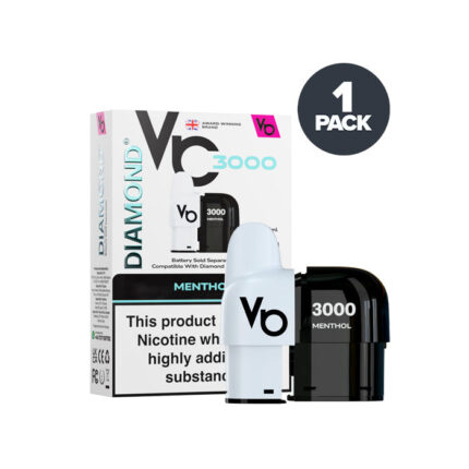 Menthol Vapes Bars Diamond 3000 Prefilled Pods