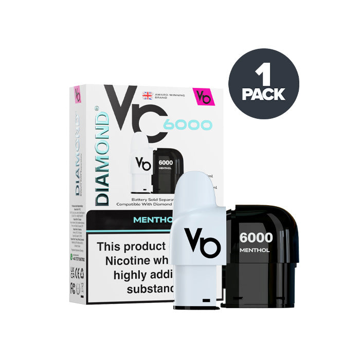 Menthol Vapes Bars Diamond 6000 Prefilled Pods - Australia E-cigarette Store Menthol Vapes Bars Diamond 6000 Prefilled Pods - Australia E-cigarette Store