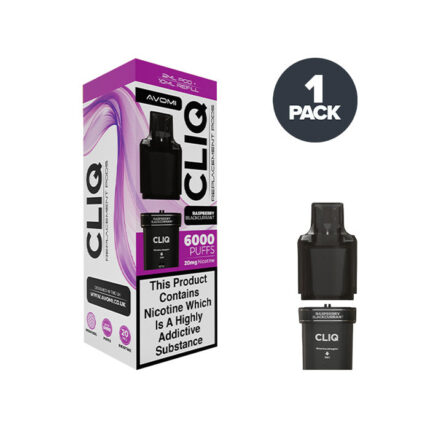 Raspberry Blackcurrant Avomi Cliq 6000 Prefilled Pods - Australia E-cigarette Store