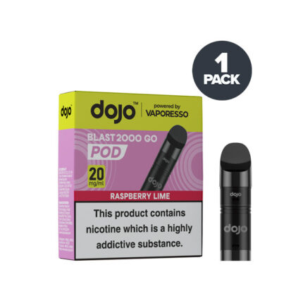 Raspberry Lime Vaporesso Dojo Blast 2000 Go Pre-filled Pods - Australia E-cigarette Store