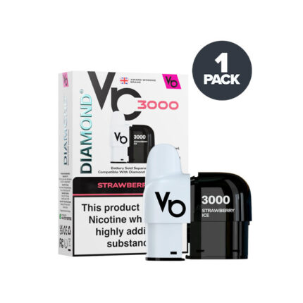 Strawberry Ice Vapes Bars Diamond 3000 Prefilled Pods - Australia E-cigarette Store