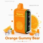 Orange Gummy Bear Vape Device with Orange Casing Surrounded by Citrus Slices and Gummy Candies - Australia E-cigarette Store