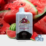 Vape Mod with a Dragon Logo in Front of Large Watermelon Slices Watermelon Ice Flavor Prominent in the Background - Australia E-cigarette Store