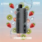 Vape Pod Device with Strawberry and Kiwi Fruit Slices Around It Splashing Water Flavor Strawberry Kiwi Advertised - Australia E-cigarette Store