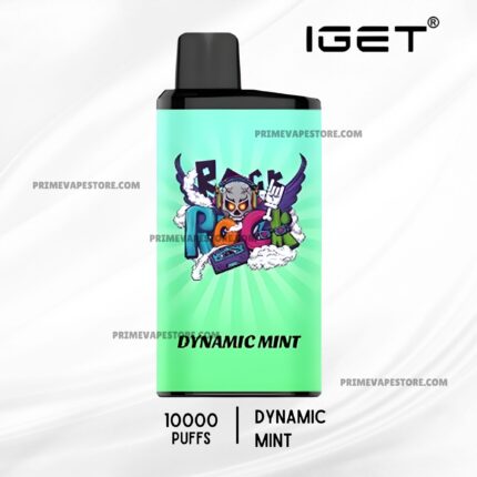 Mint-green Vape Pod with Black Mouthpiece and Bold dynamic Mint Text on the Label Watermarked by Primevapestorecom - Australia E-cigarette Store