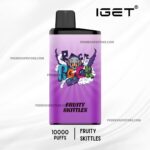 Disposable Vape with a Purple Label and Black Mouthpiece Listing 10000 Puffs and Fruity Skittles Flavor - Australia E-cigarette Store
