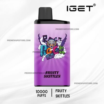 Disposable Vape with a Purple Label and Black Mouthpiece Listing 10000 Puffs and Fruity Skittles Flavor - Australia E-cigarette Store