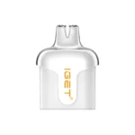 White Vape Pod with Orange Gt Branding and a Clear Mouthpiece on Top - Australia E-cigarette Store