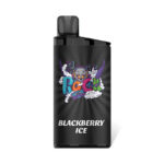 Vape Pod Device with a Graffiti-style Rig Logo and blackberry Ice Flavor Label on a Black Background - Australia E-cigarette Store