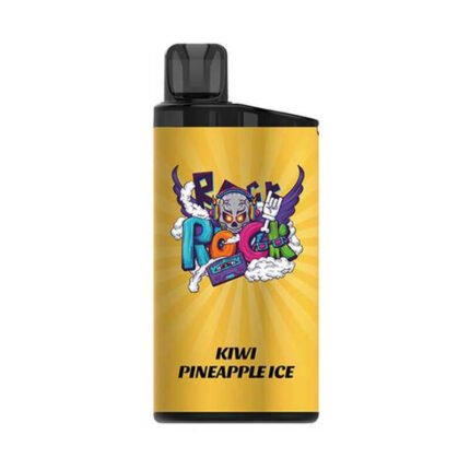 Vape Device with a Bright Yellow Label Features a Cartoon Monster Graphic and Flavor Text kiwi Pineapple Ice - Australia E-cigarette Store