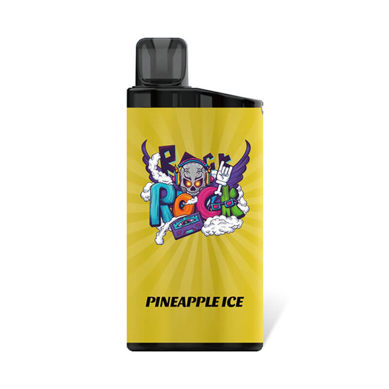 Yellow Vape Pod with a Bold Cartoon Graphic and pineapple Ice Flavor Text on the Label - Australia E-cigarette Store