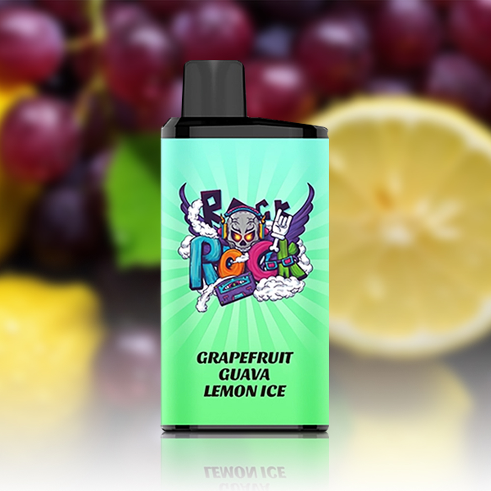 Iget Bar Pro 10000 Puffs - Australia E-cigarette Store Bright Vape Pod with a Green Label Featuring a Cartoon for Grapefruit Guava Lemon Ice Flavor - Australia E-cigarette Store