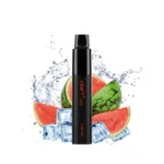 Iget Lush Ice Disposable Vape Pen Black Surrounded by Watermelon Slices and Ice Cubes - Australia E-cigarette Store