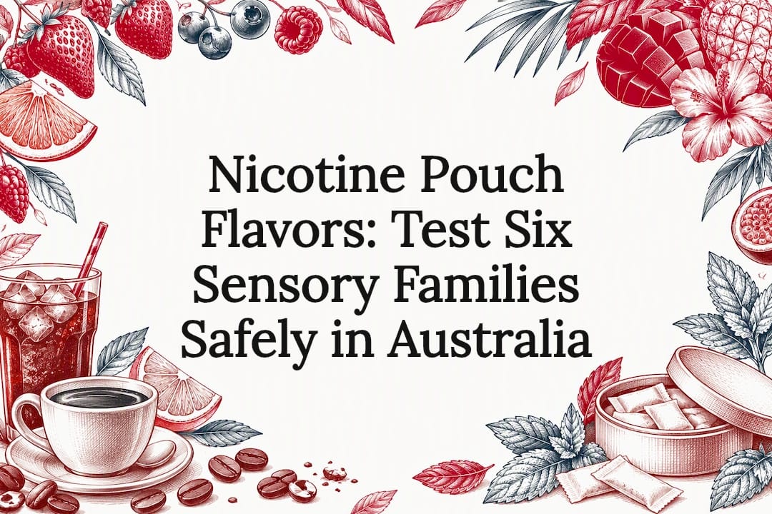 Decorative Nicotine Pouch Flavour Title Card - Australia E-cigarette Store